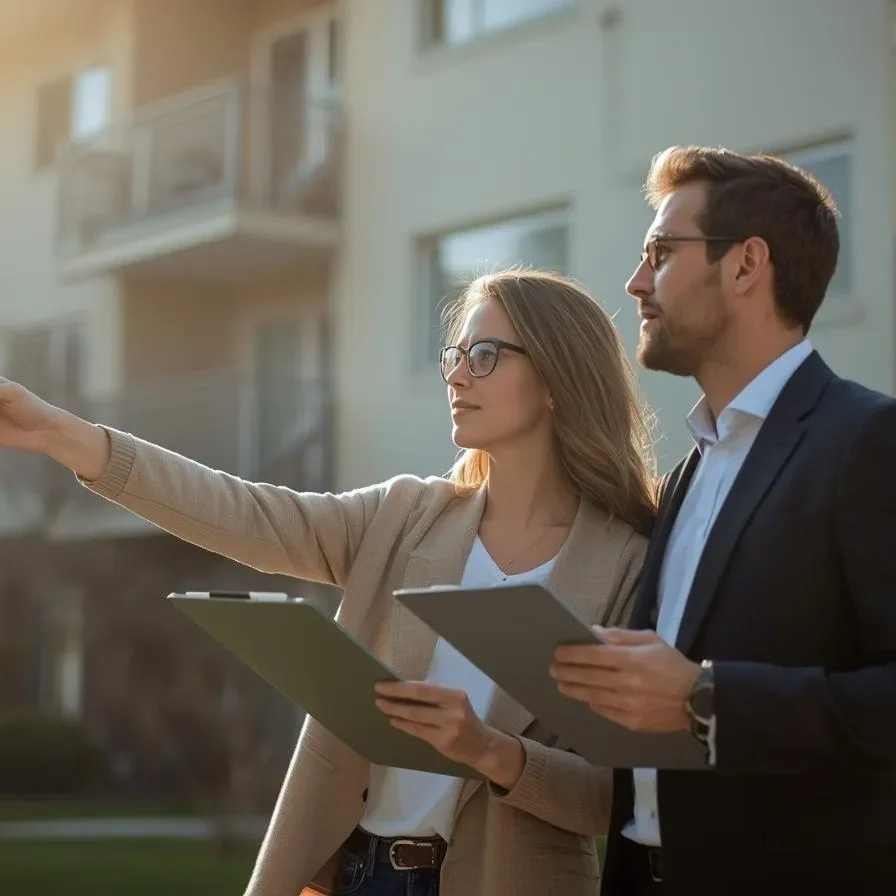 create an image of a woman and a man both with